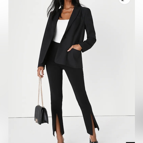 Lulu’s Black High-Waisted Trouser Pants size XS - Picture 1 of 10